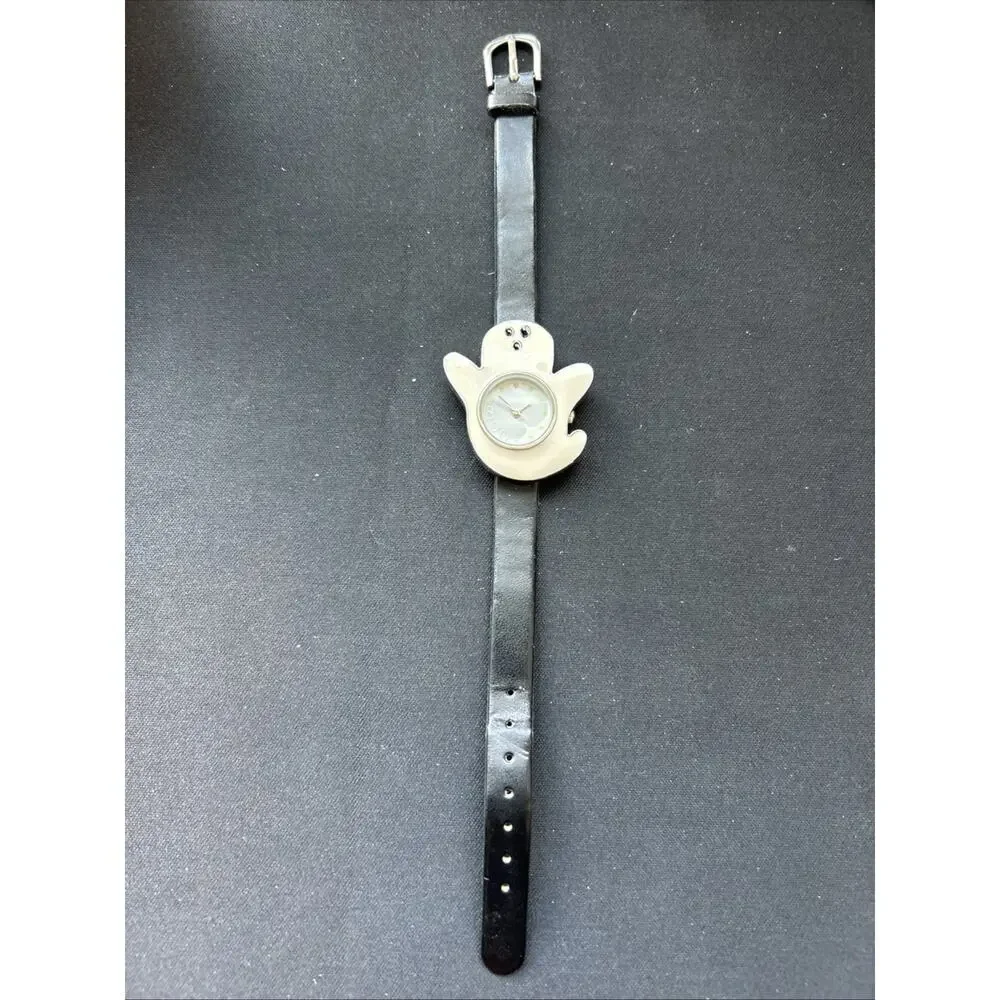 Halloween Ghost Black Band Women’s Quartz Watch